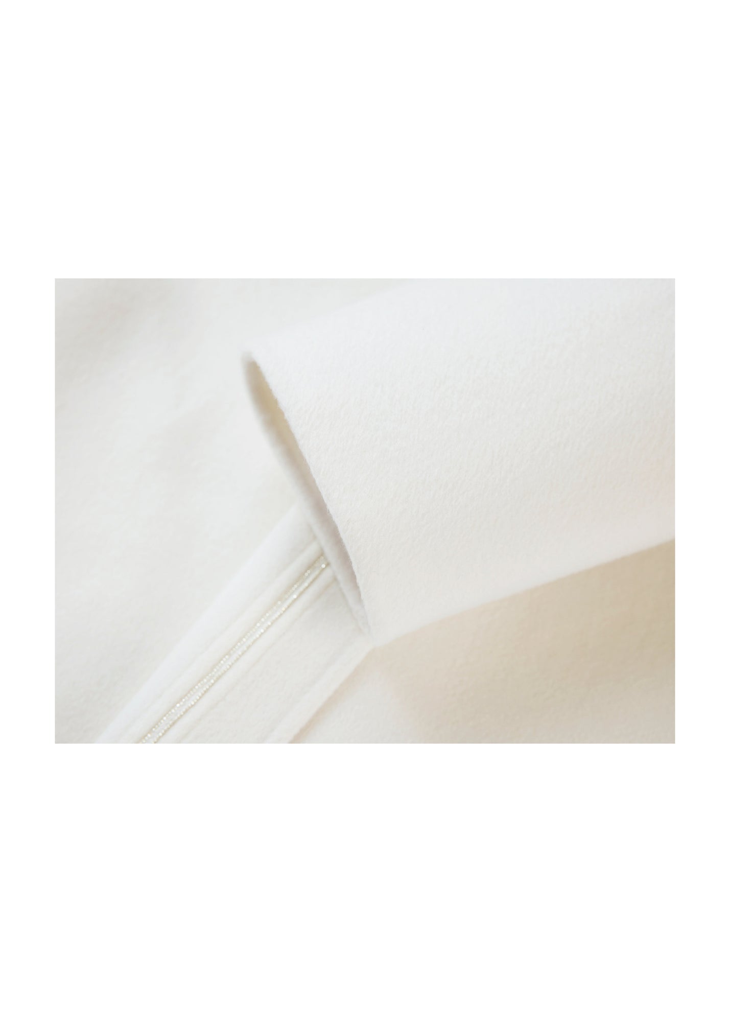 Thin-Strap Cashmere Coat | White
