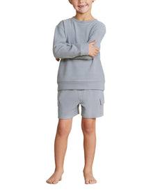 Toddler | MC Brushed Fleece Cargo Short | Moonbeam