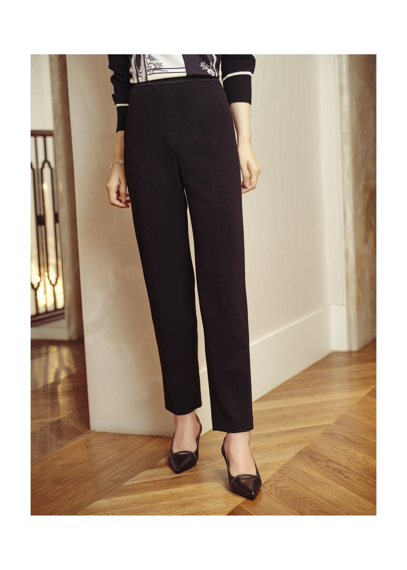 Triacetate Suit Pants | Black