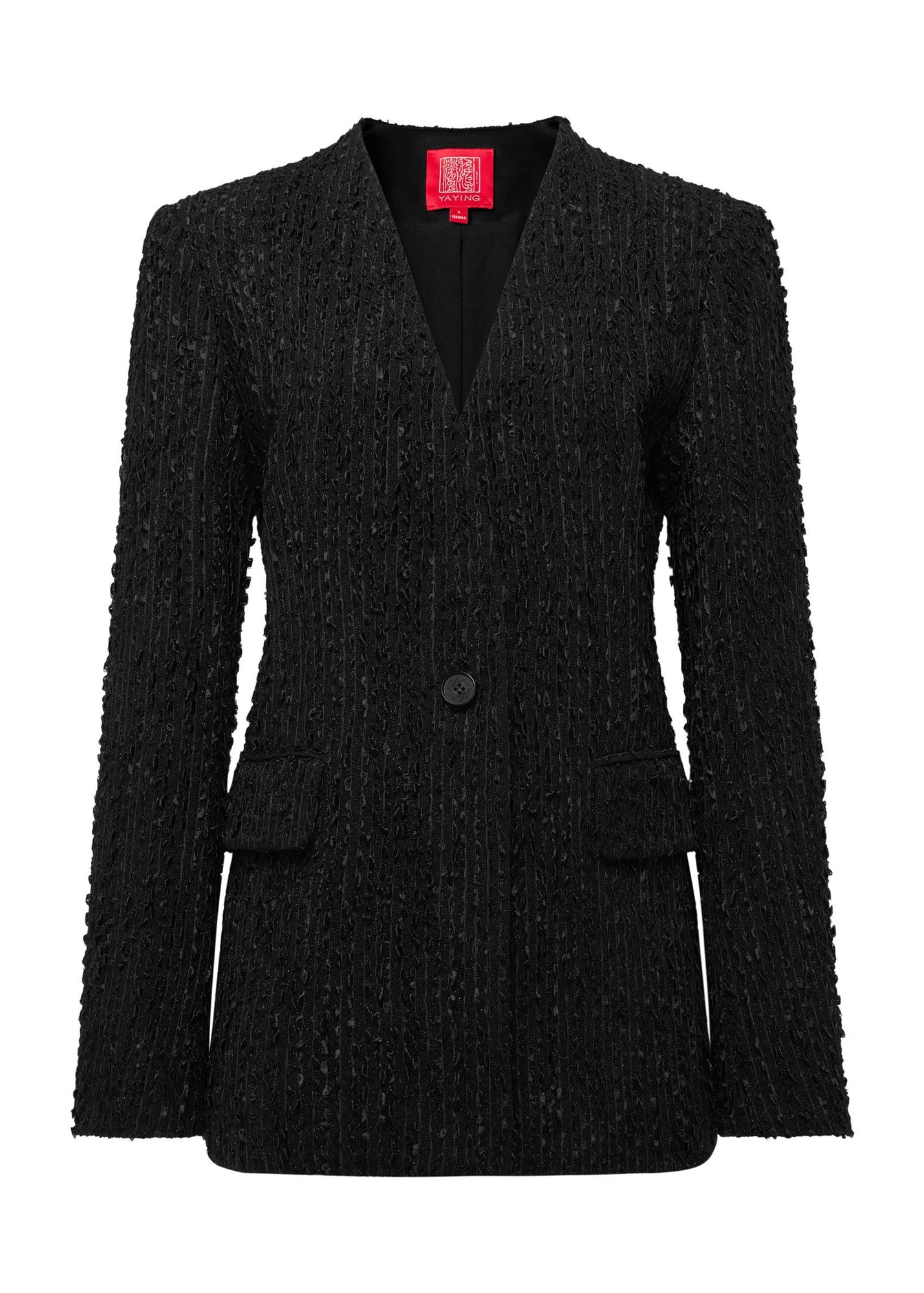 Tweed-Style Jacket | Black