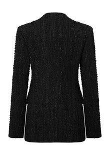 Tweed-Style Jacket | Black