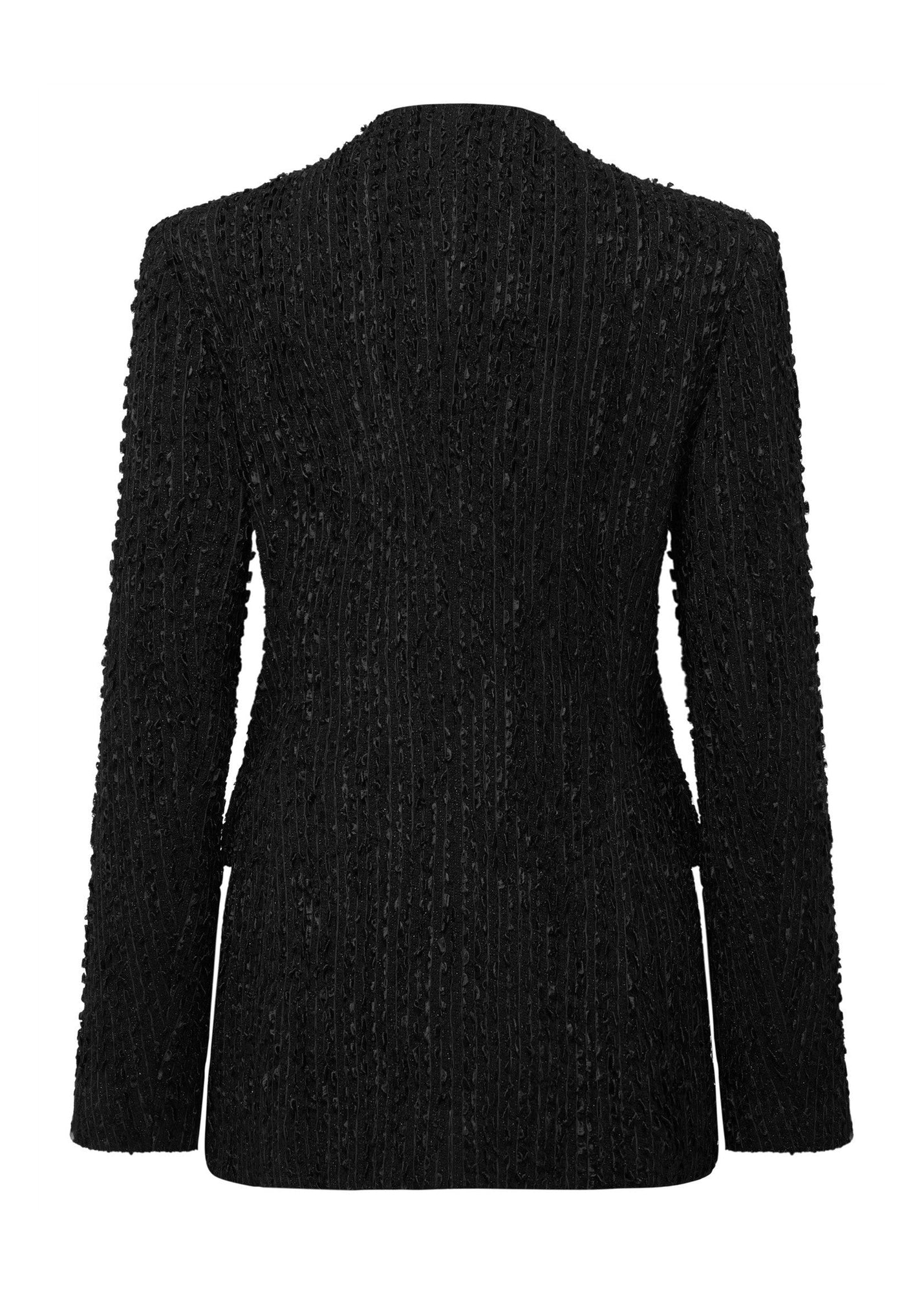 Tweed-Style Jacket | Black