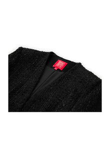 Tweed-Style Jacket | Black