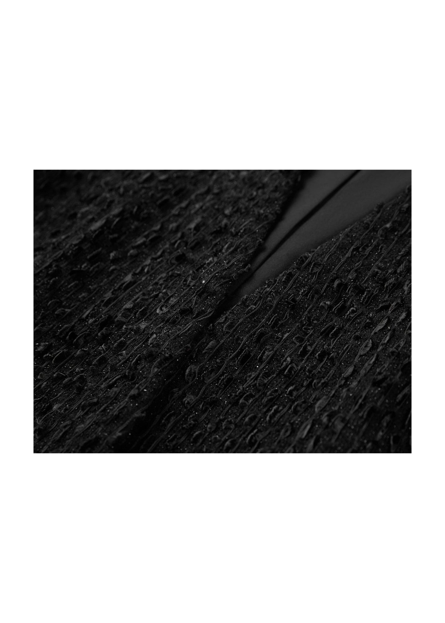 Tweed-Style Jacket | Black