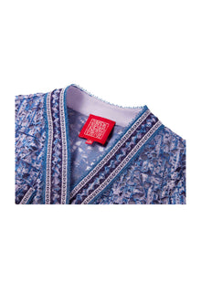 Tweed-Style Jacket | Blue