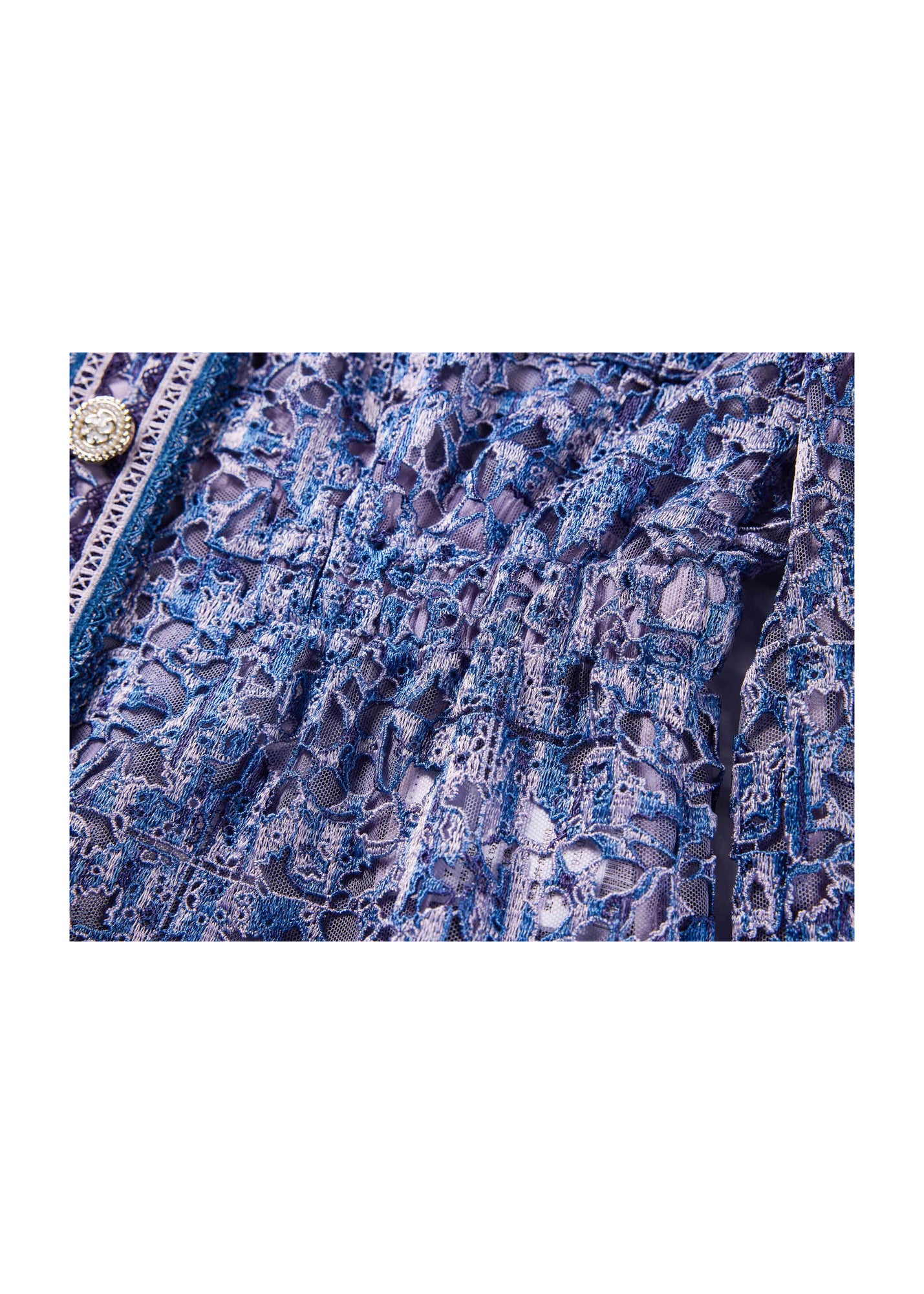 Tweed-Style Jacket | Blue