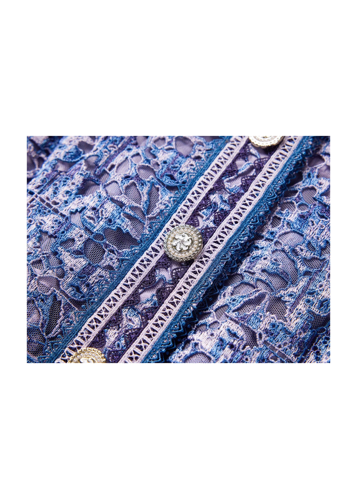 Tweed-Style Jacket | Blue