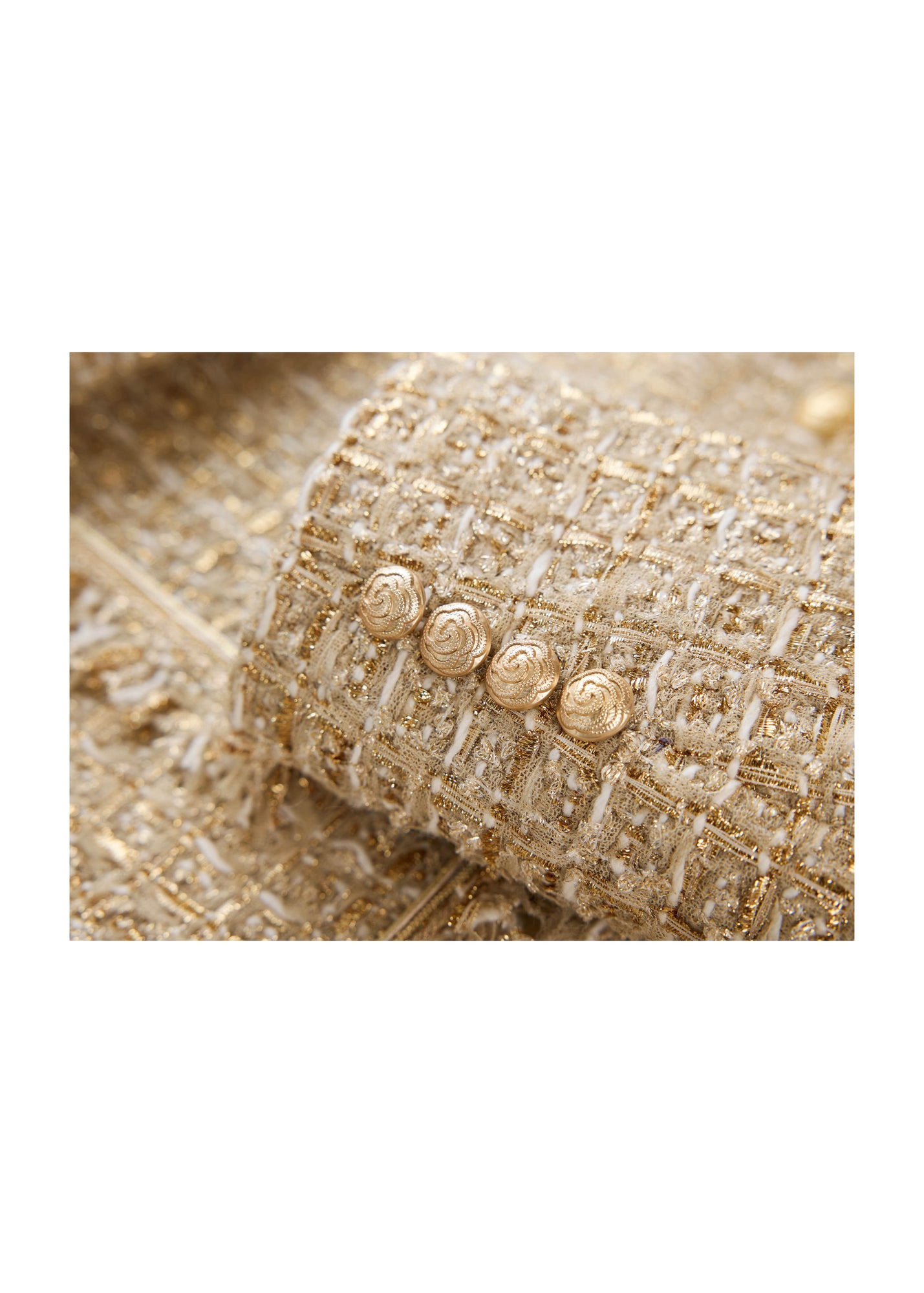 Tweed-Style Jacket | Golden