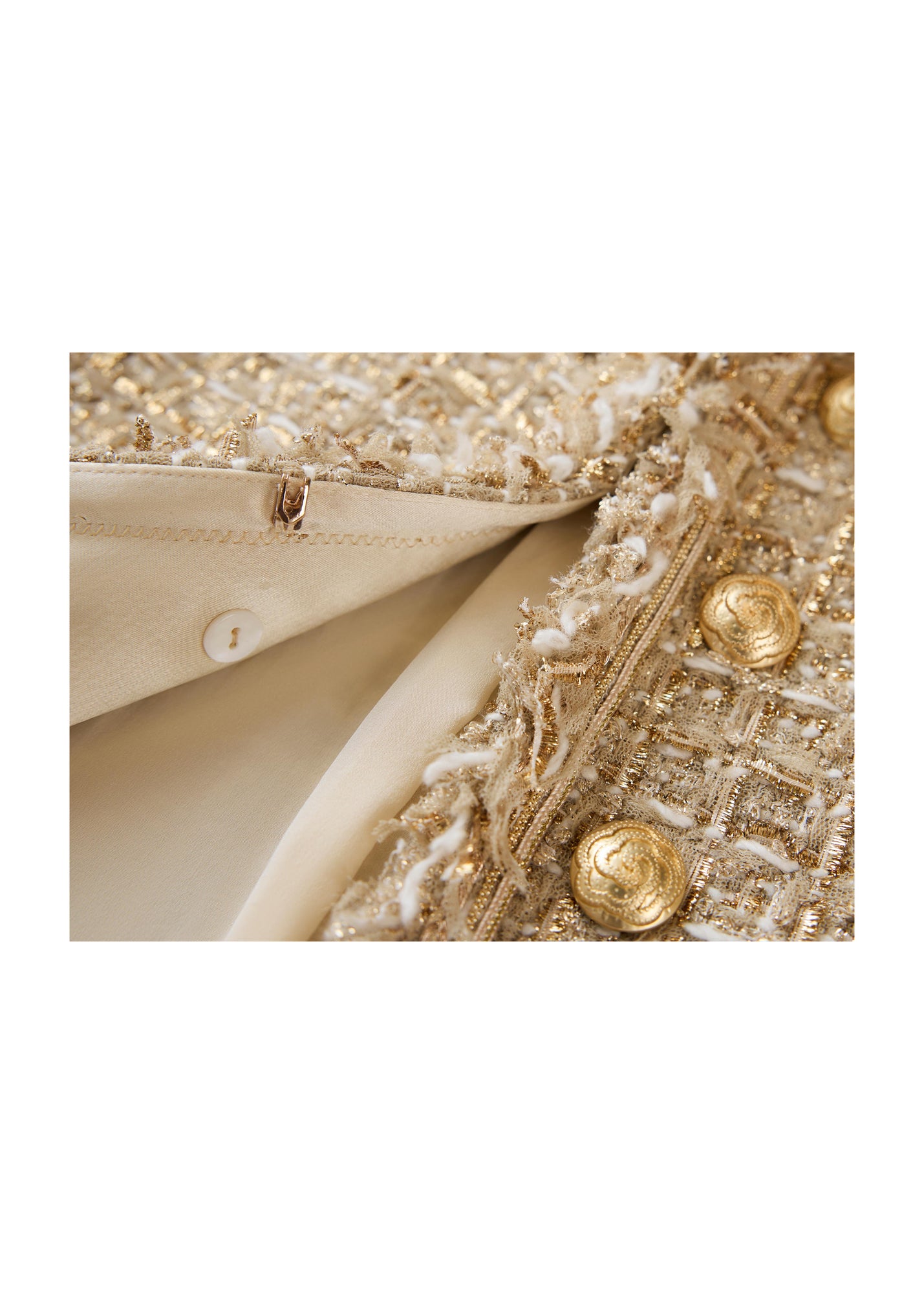 Tweed-Style Jacket | Golden