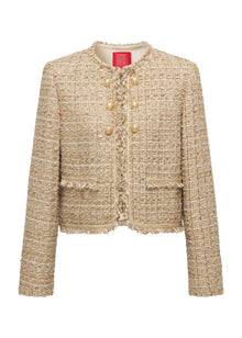Tweed-Style Jacket | Golden