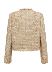 Tweed-Style Jacket | Golden