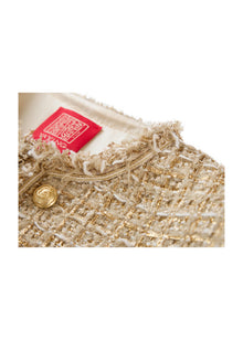 Tweed-Style Jacket | Golden
