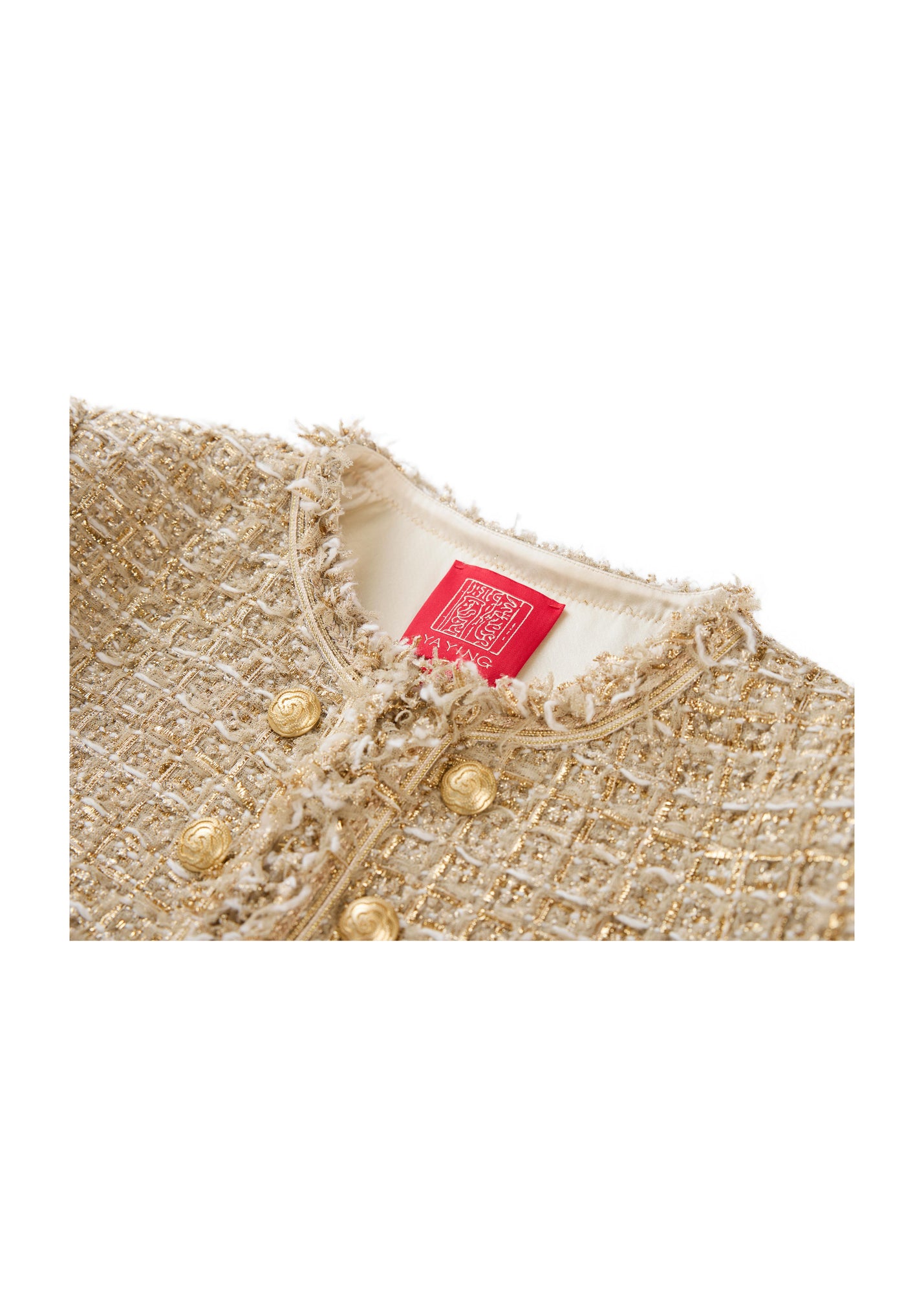 Tweed-Style Jacket | Golden