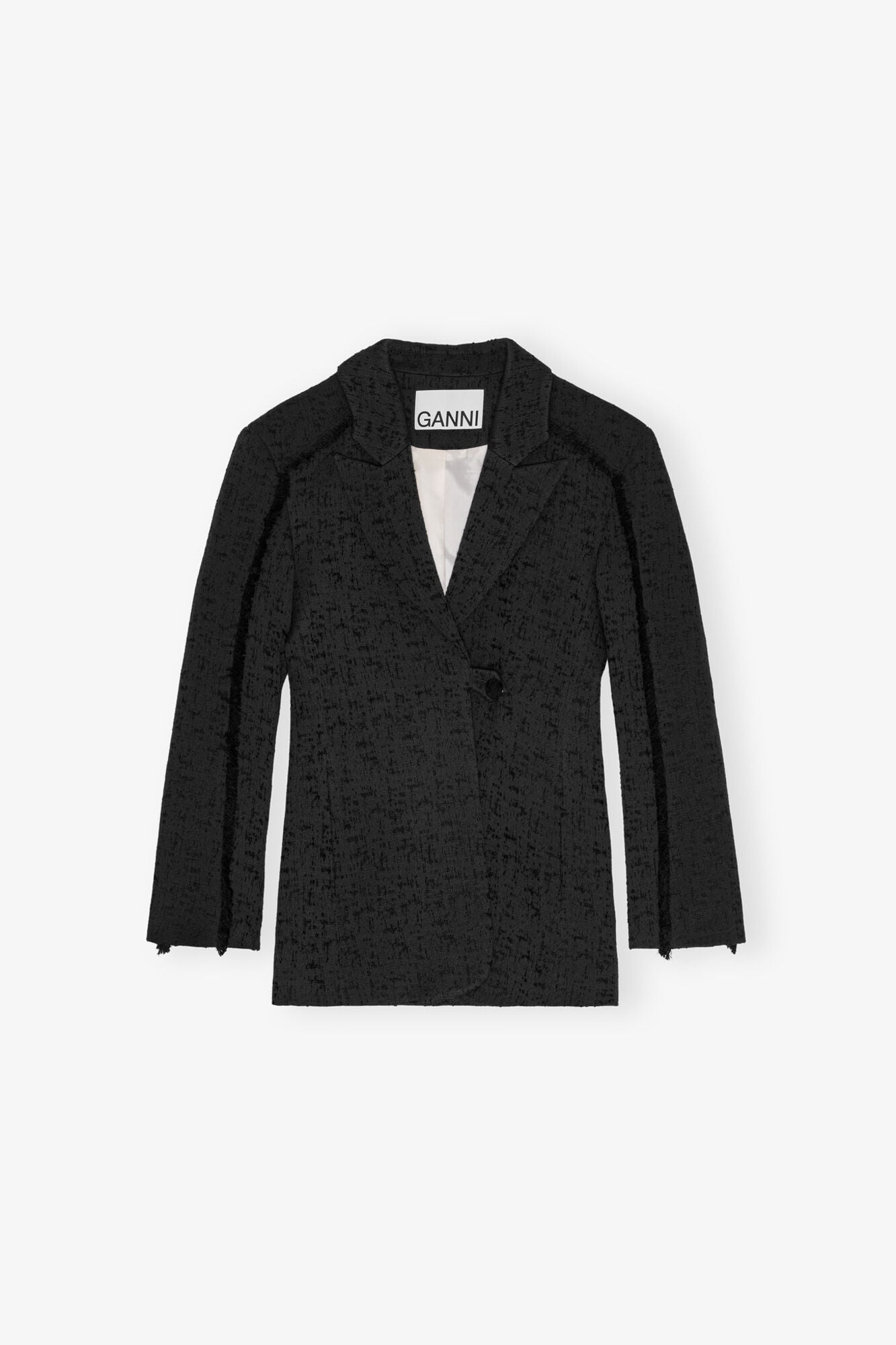 Tweed Suiting Blazer | Black