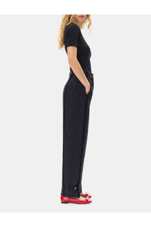 Tweed Suiting Trousers | Black