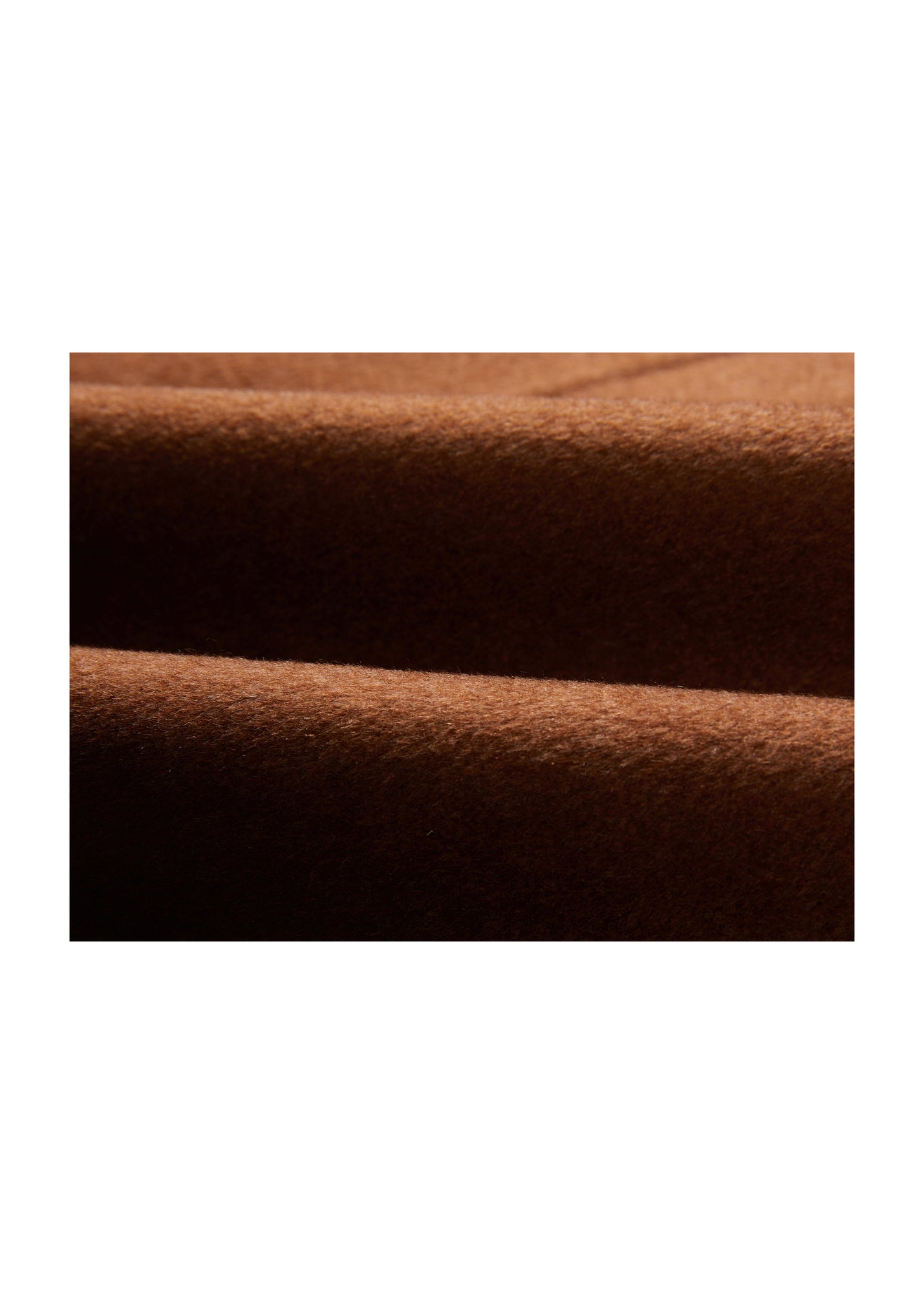 Two-Tone Wrap Coat | Brown/Beige