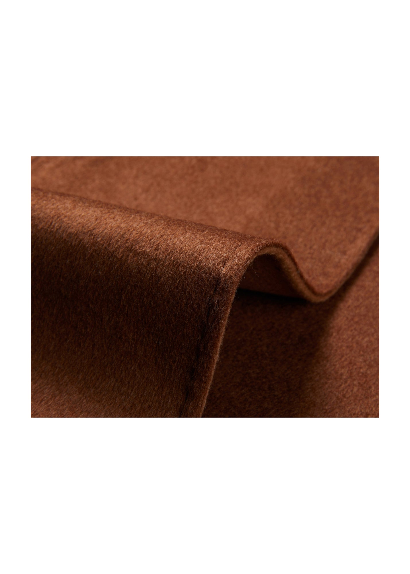 Two-Tone Wrap Coat | Brown/Beige