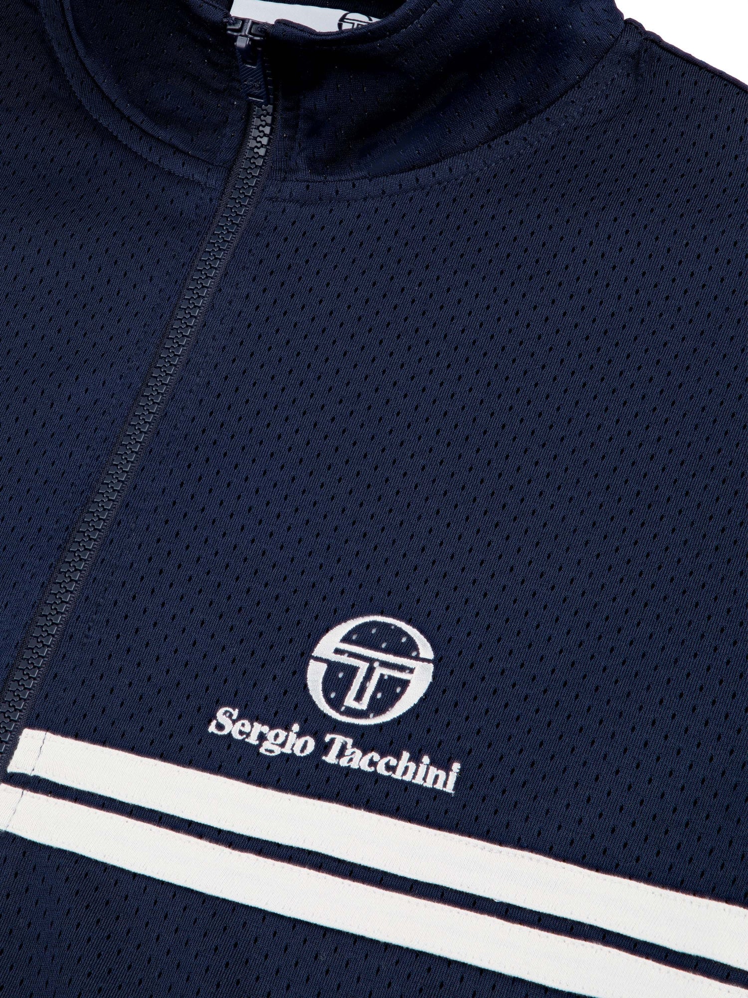 Men | Arturo Mesh Track Jacket | Maritime Blue/ Quiet Gray