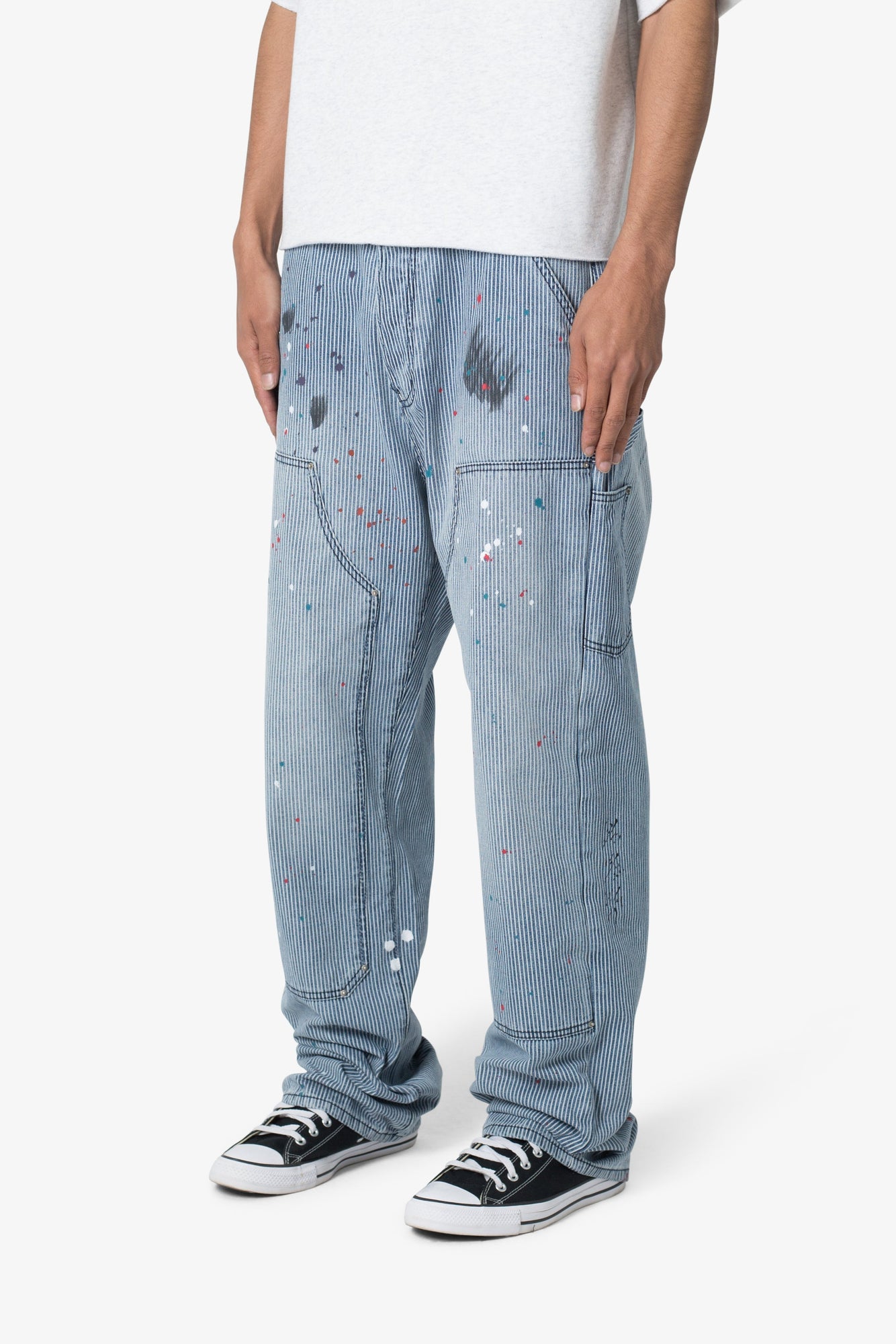 Ultra Baggy Jacquard Carpenter Pants | Grey