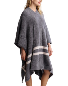 Unisex | Cozychic 3 In 1 Poncho | Graphite-Stone