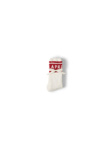 Unisex | Cozychic Apres Ski Socks | Cream-Americana Red