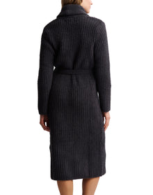 Unisex | Eco Cozychic Ribbed Robe | Carbon