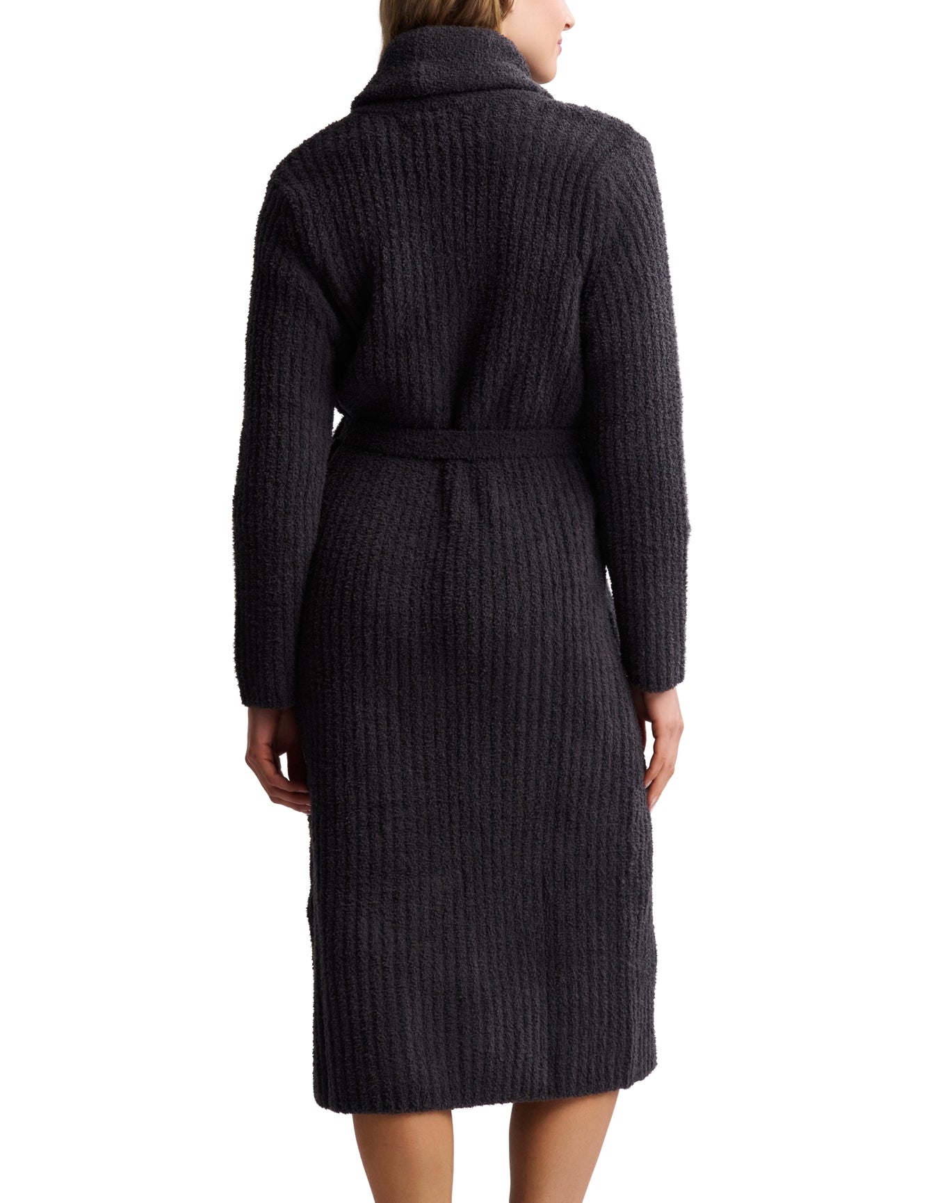 Unisex | Eco Cozychic Ribbed Robe | Carbon