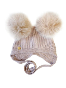 Unisex | Honeycomb Dusty Cashmere Bonnet | Pink