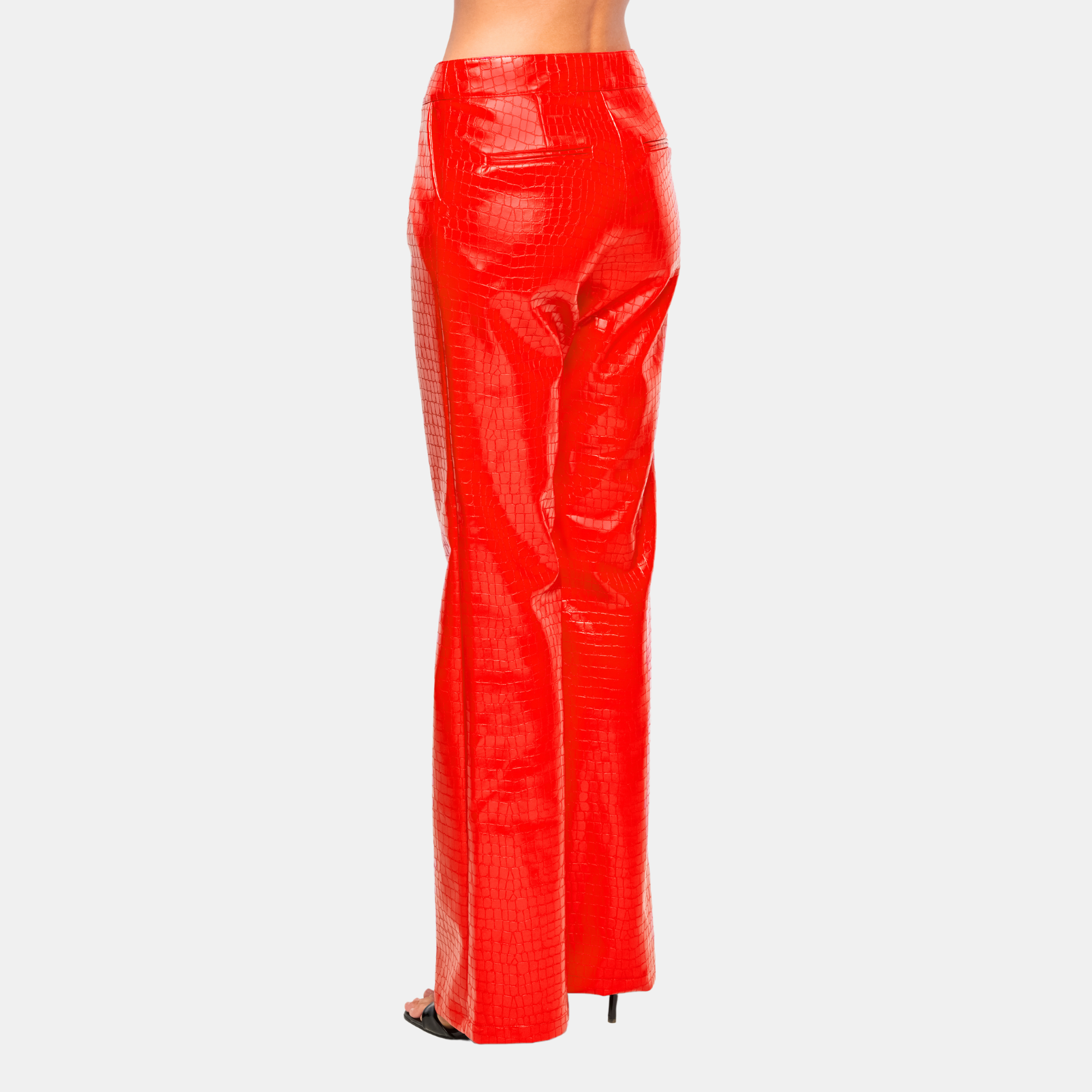 OW Collection Valencia Croc Pants | Red