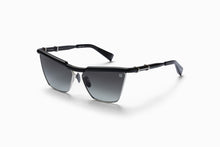 Womens | Victoire Sunglass | Matte Black - Silver - Black | Dark Grey Gradient