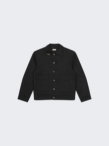 Men | VEERT | Structured Wool Jacket With Removable Retro Logo Pin | Black
