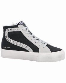 Vintage Havana | Womens | Dormy 2 Suede-Trim Sneaker | Black