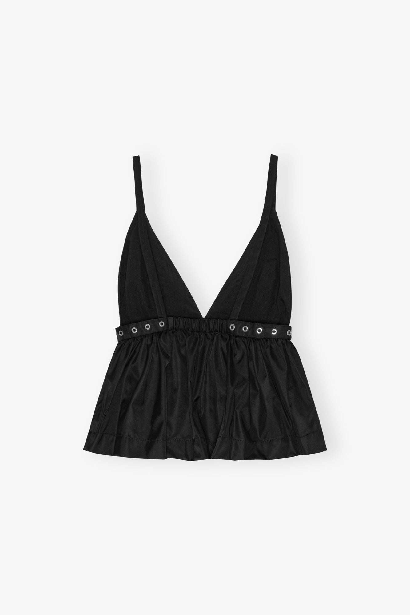 Duchesse Nylon Strap Top | Black