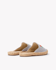 Women's Smoking Mule Espadrille | Embroidery | Oranges - Dolphin Blue - Womens Espadrilles - Oranges - Dolphin Blue - ET2C - 
