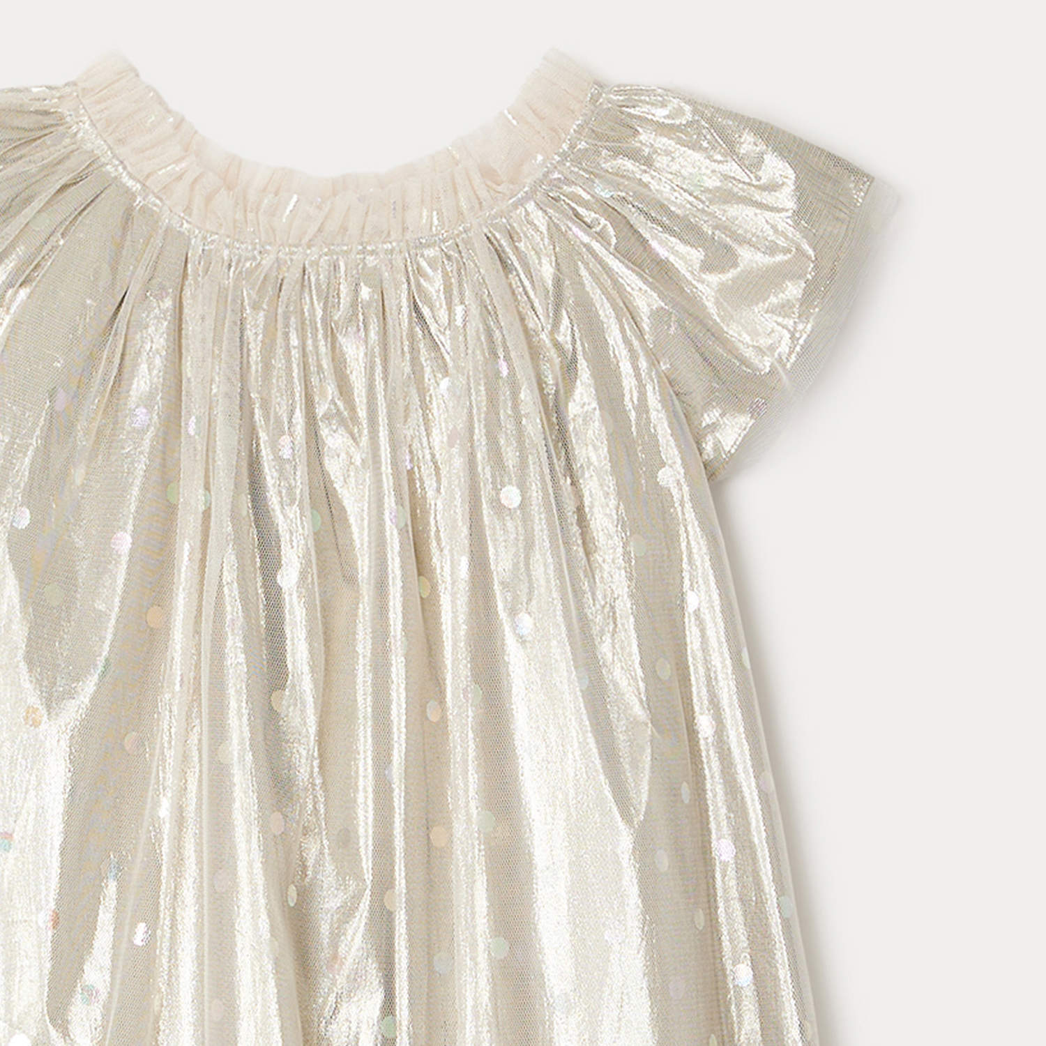 Girl | Charlotte Formal Dress | Pea Ecru