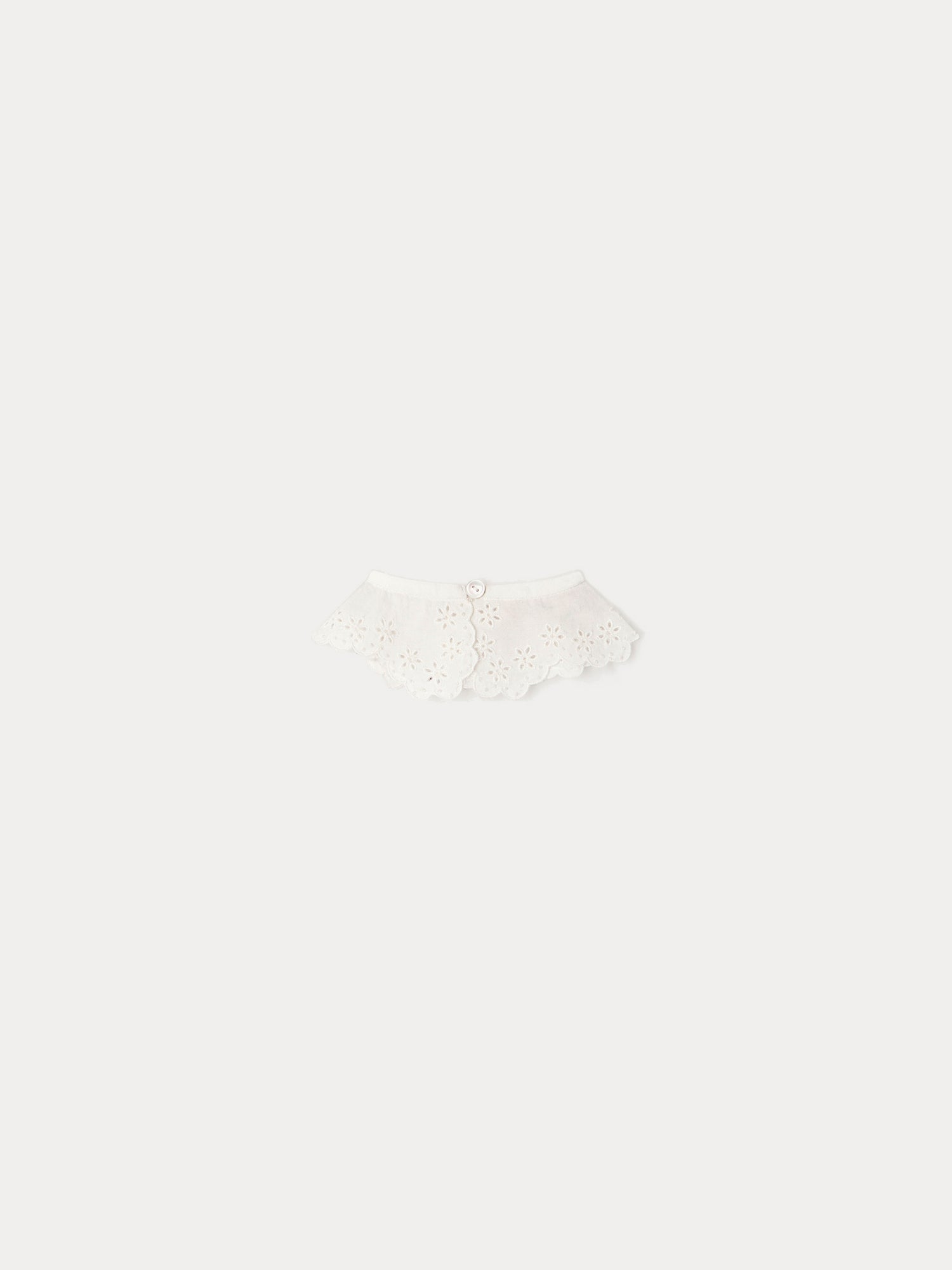 Girl | Embroidered Bilov Detachable Collar | Milk White