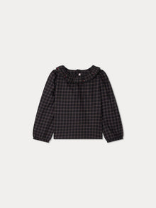 Girl | Timber Embroidered Blouse | Slate Grey