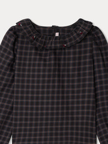 Girl | Timber Embroidered Blouse | Slate Grey