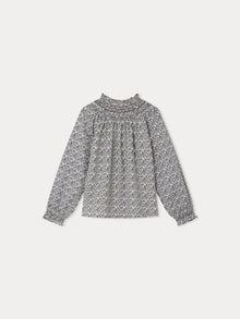 Girl | Pétale Smocked Blouse | Navy