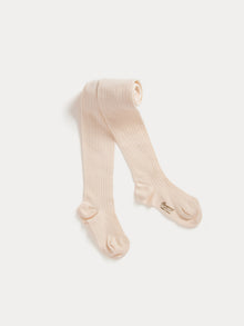 Girl | Thomina Ribbed Tights | Camellia Pink