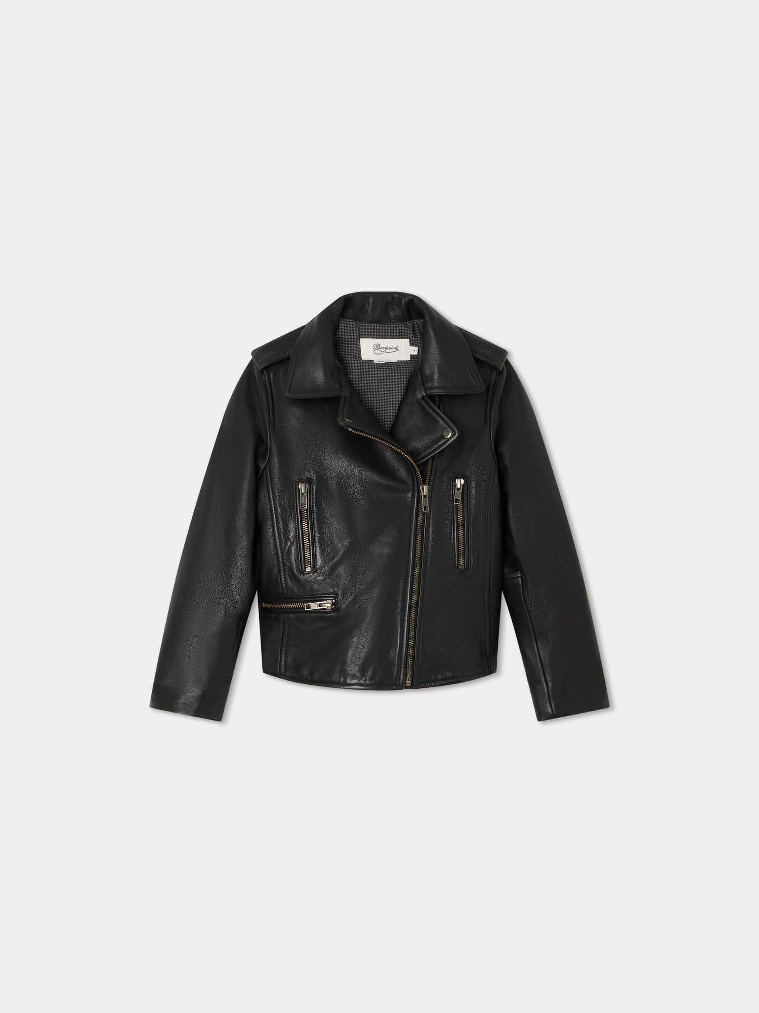 Unisex | Temple Leather Jacket | Black