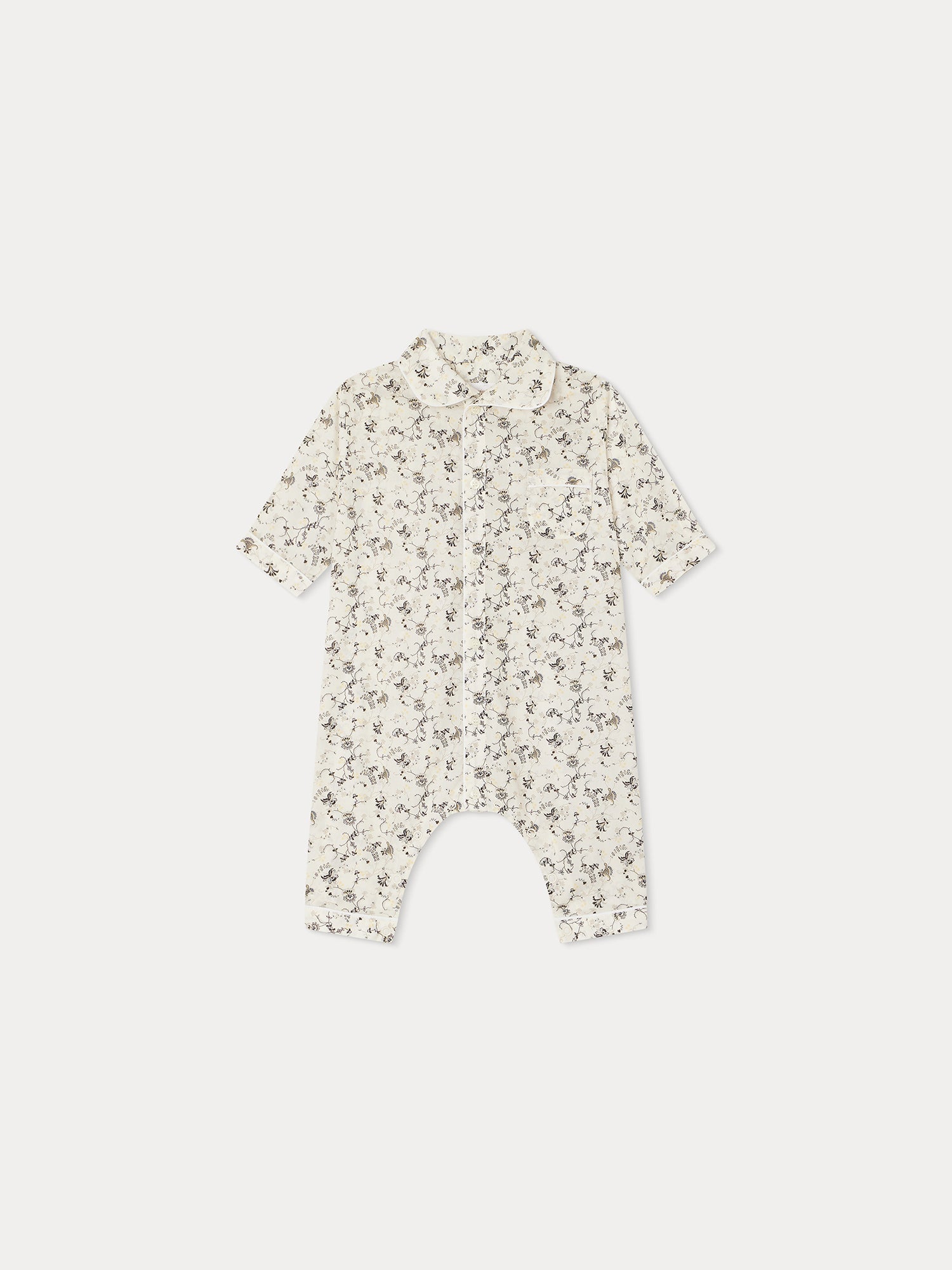 Unisex | Reve Jumpsuit | Ecru Flowers