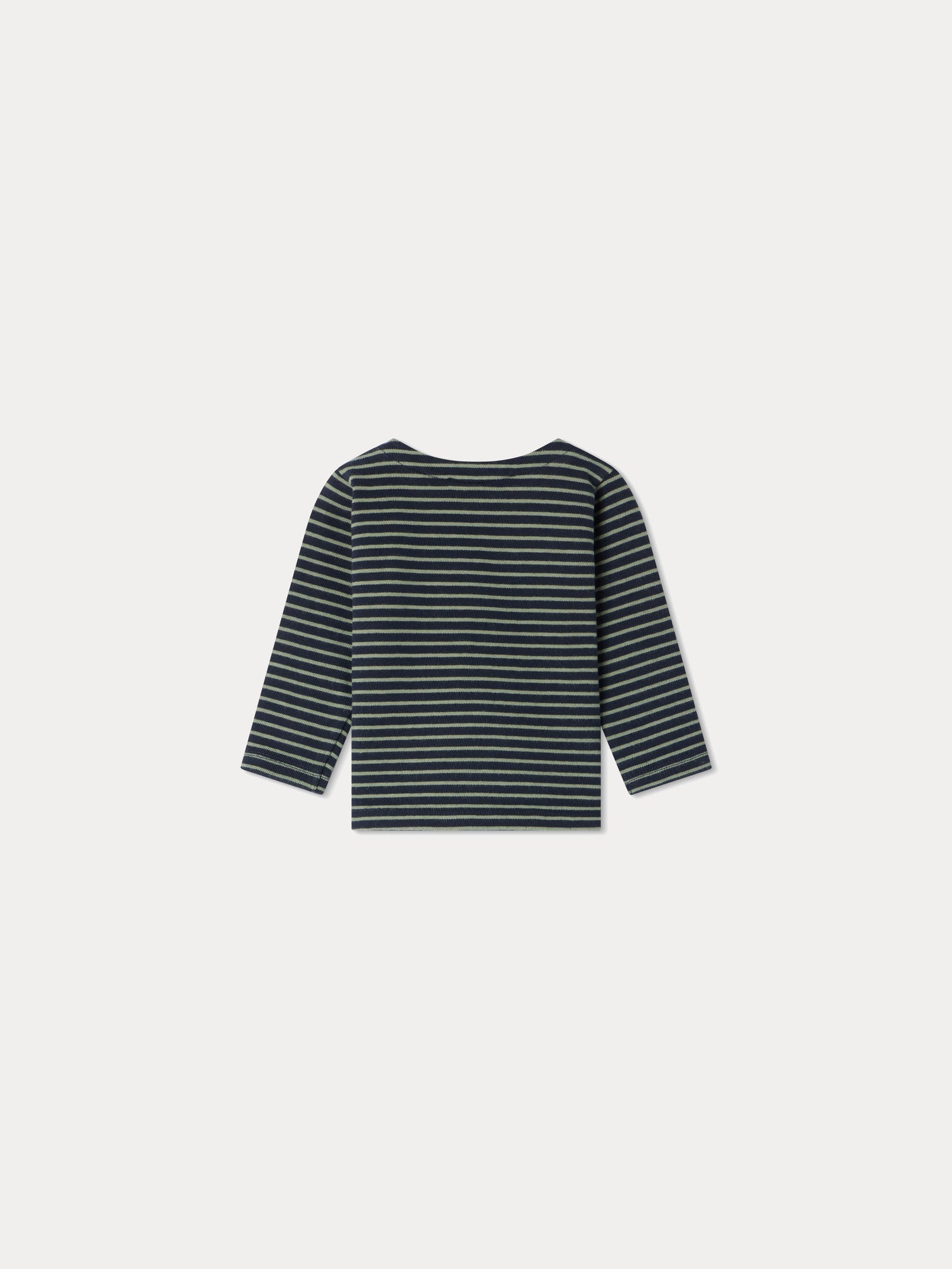 Boy | Tourbillon Striped Top | Celadon Green Stripes