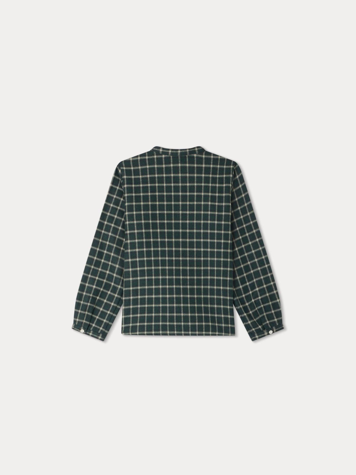 Boy | Artiste Checkered Shirt | British Racing Green