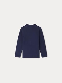 Boy | Darys Embroidered Navy Blue T Shirt | Navy