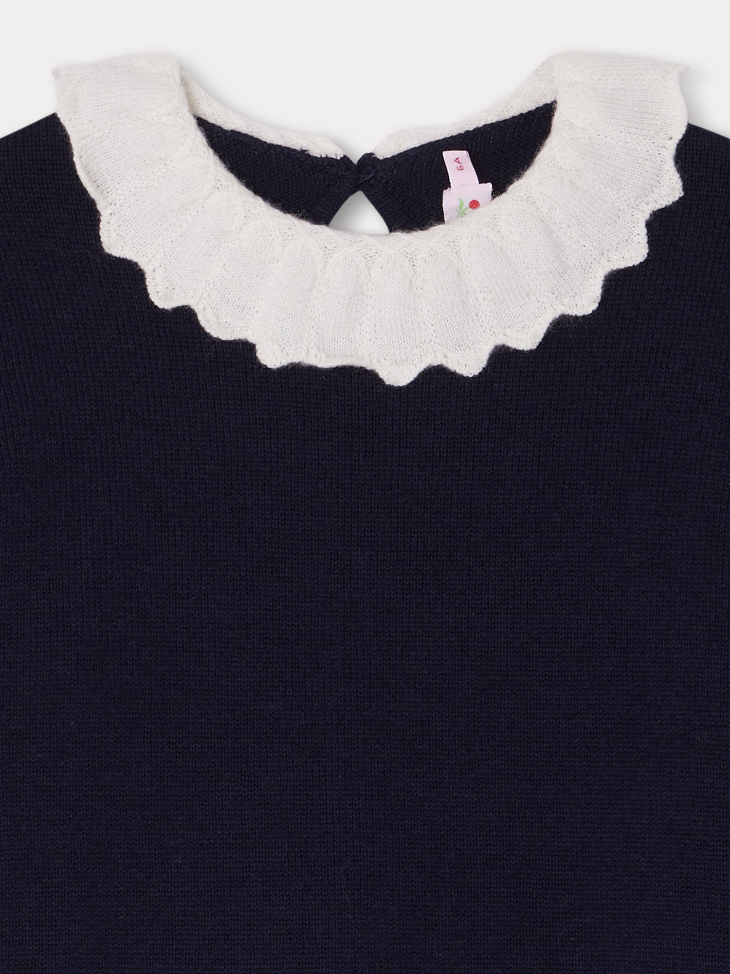Girl | Génial Cotton And Wool Sweater | Navy