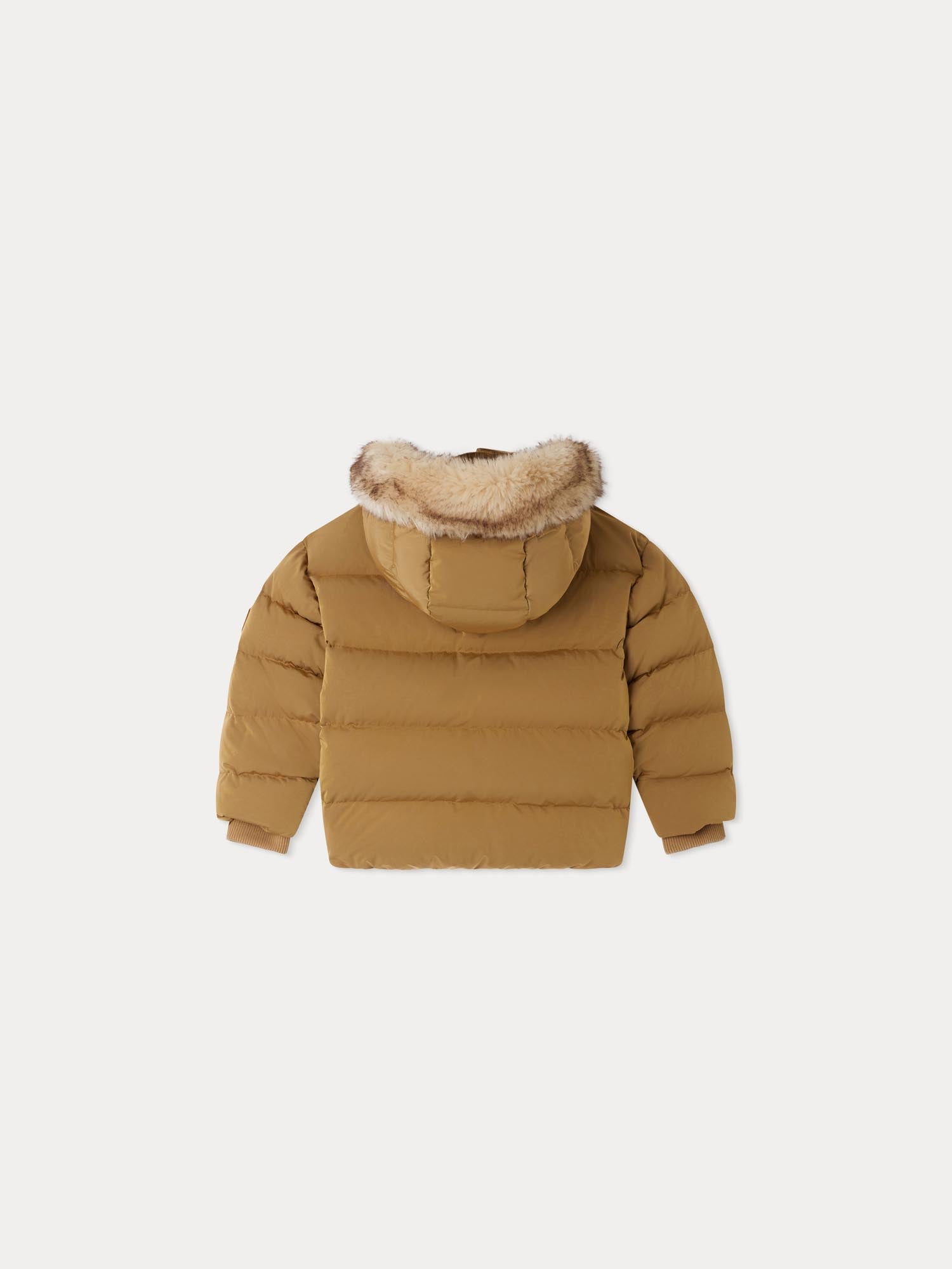 Girl | Goldie Down Jacket With Removable Hood | Honey