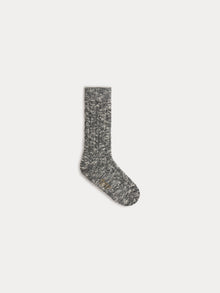 Girl | Gratiane Gray Knee High Cable Knit Socks | Heathered Grey