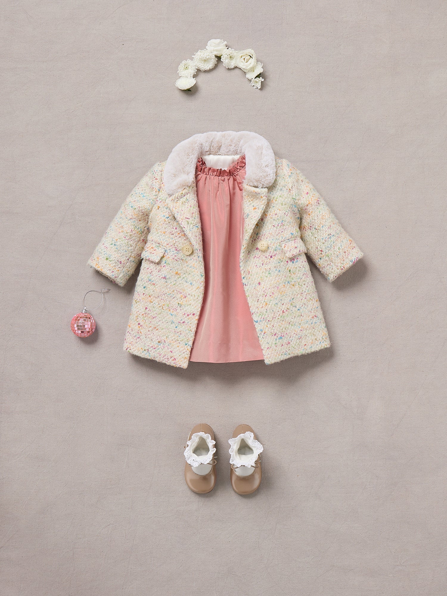 Girl | Moka Wool And Alpaca Coat | Multicolored