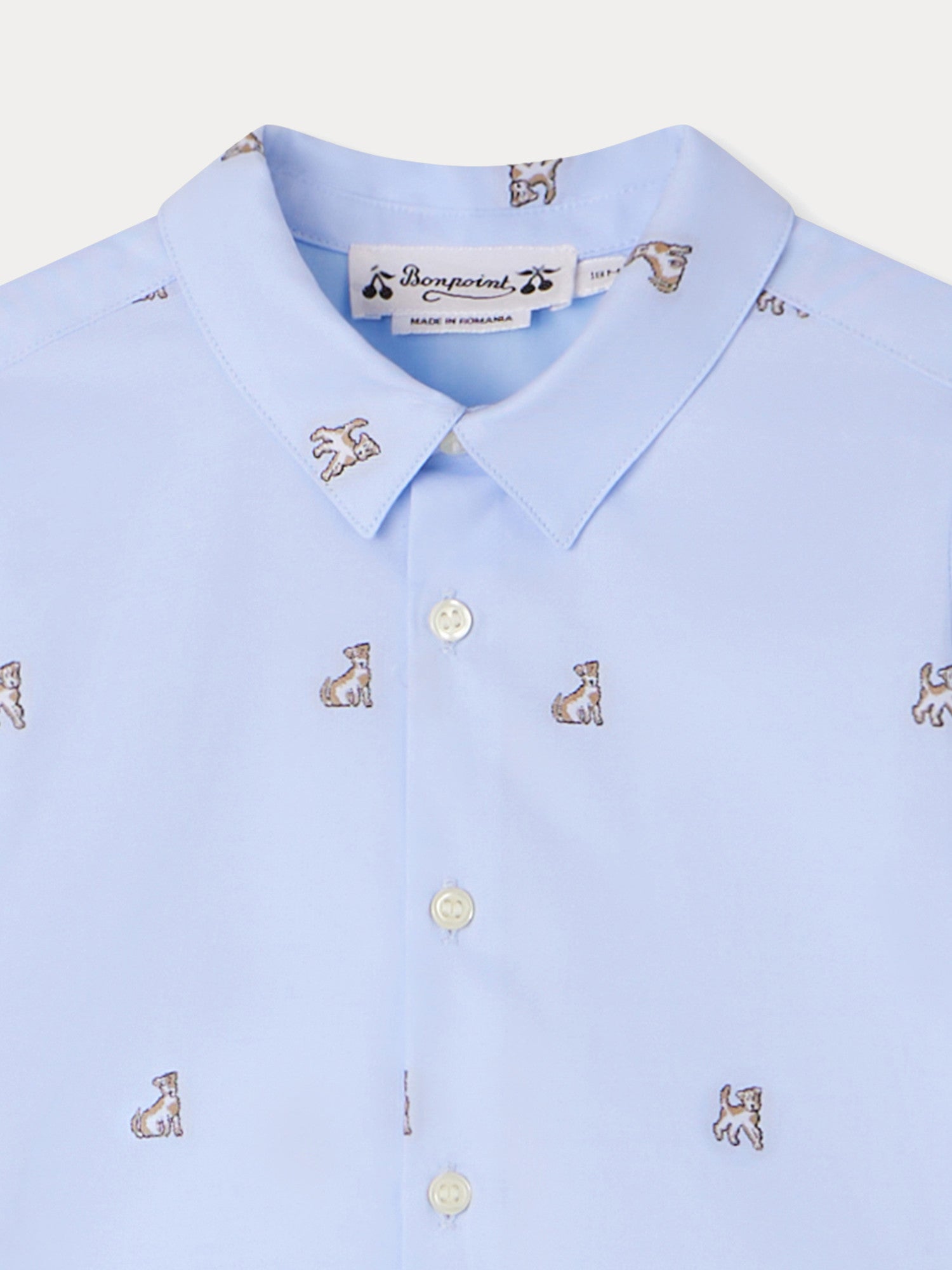 Boy | Malo Blue Patterned Shirt | Blue